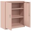 vidaXL Aufbewahrungsschrank Rosa 90 x 40 x 105 cm Stahl