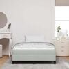 vidaXL Boxspringbett mit Matratze Hellgrau 120 x 190 cm Stoff