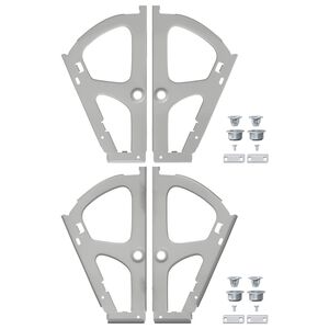 vidaXL Klappenscharnier 2 pcs Silber 235 x 155 x 30 mm Eisen