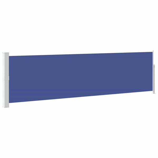 vidaXL Ausziehbare Seitenmarkise 140&times;500 cm Blau