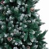 vidaXL K&uuml;nstlicher Weihnachtsbaum mit 300 LEDs mit St&auml;nder Gr&uuml;n 210 cm