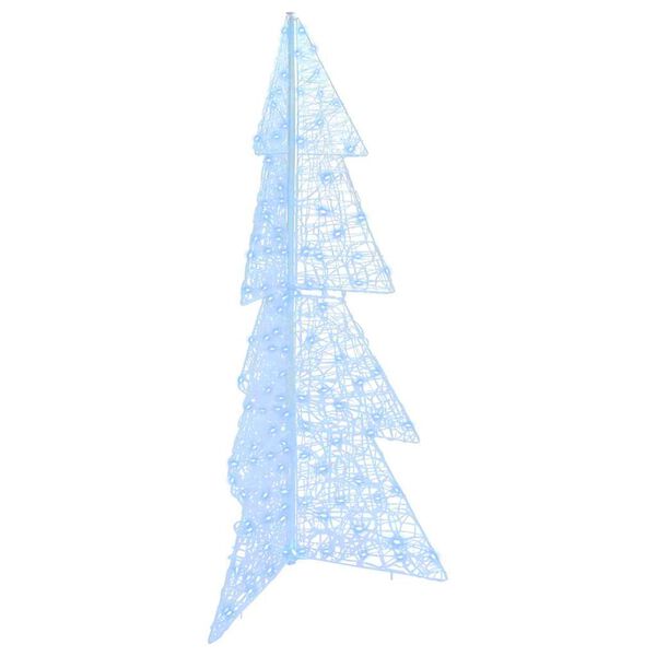 vidaXL Weihnachtsbaum mit 160 LEDs Kaltwei&szlig; 150 cm Acryl
