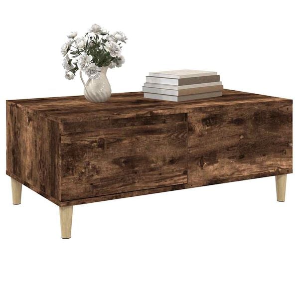 vidaXL Couchtisch R&auml;uchereiche 90x50x36,5 cm Holzwerkstoff