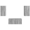 vidaXL TV-Schrankset Wandmontiert 2 pcs Graues Sonoma Holzwerkstoff