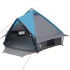 vidaXL Teepee Zelt f&uuml;r 4 Personen 4 Personen Blau und Grau