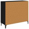 vidaXL Sideboard Schwarz Eichen-Optik 34 x 90 x 80 cm Holzwerkstoff