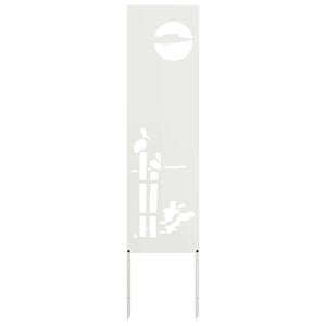 vidaXL Garten Sichtschutz-Leinwand Wei&szlig; 32 x 140 cm