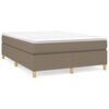 vidaXL Boxspringbettgestell Taupe 140x200 cm Stoff