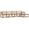 vidaXL Outdoor-Sofagarnitur 5 stk. Natur Massivholz Akazie