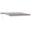 vidaXL Manueller Markisenrahmen mit LEDs 4 x 2 m