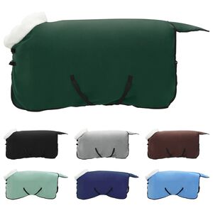 vidaXL Pferdedecke Dunkelgr&uuml;n 105 cm Polarfleece
