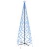 vidaXL LED-Weihnachtsbaum Kegelform Blau 1400 LEDs 160x500 cm