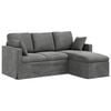 vidaXL Sofa Dunkelgrau 178 x 134 x 80 cm Samt