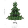 vidaXL K&uuml;nstlicher Weihnachtsbaum Nordmann LED & Kugeln Gr&uuml;n 180 cm