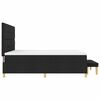 vidaXL Boxspringbett mit Matratze Schwarz 180 x 200 cm Stoff
