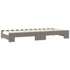 vidaXL Tagesbett Ausziehbar mit Schubladen Taupe 90x200 cm Stoff