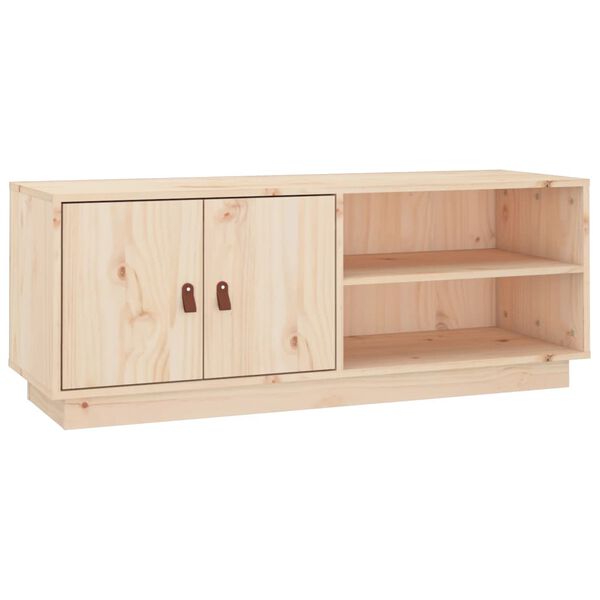 vidaXL TV-Schrank 105x34x40 cm Massivholz Kiefer
