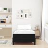 vidaXL Boxspringbett mit Matratze Schwarz 90 x 210 cm Stoff