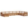 vidaXL Sofagarnituren 8 pcs Natur Massivholz Akazie