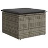 vidaXL Gartensofa-set Grau Poly-Rattan
