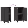 vidaXL Sideboard Schwarz 36x39x72 cm Stahl