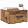 vidaXL Nachttisch mit Schubladen Altholz 35 x 35 x 20 cm Holzwerkstoff