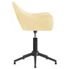 vidaXL Esszimmerstuhl Drehbar Creme Samt