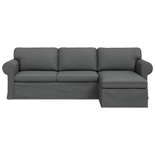 vidaXL Sofa Dunkelgrau