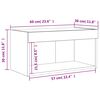 vidaXL TV-Schrank mit LED-Leuchten Grau Sonoma 60x30x30 cm