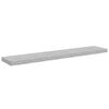 vidaXL Schweberegale 4 Stk. Betongrau 120x23,5x3,8 cm MDF