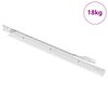 vidaXL Schubladenschiene 63 pcs Wei&szlig; Stahl