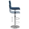 vidaXL Barhocker 2 Stk. Blau Samt