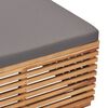 vidaXL 4-tlg. Garten-Lounge-Set mit Auflagen Massivholz Teak