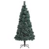 vidaXL K&uuml;nstlicher beleuchteter Weihnachtsbaum mit Kugel-Set 120 cm
