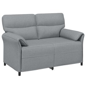 vidaXL 2-Sitzer Sofa 2-Sitzer Hellgrau 138 x 83 x 95 cm Stoff
