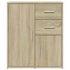 vidaXL Sideboards 2 Stk. Sonoma-Eiche 60x31x70 cm Holzwerkstoff