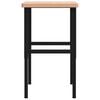 vidaXL Werkbank 100x60x(73-99,5) cm Massivholz Buche Rechteckig