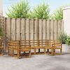 vidaXL Outdoor-Sofagarnitur 6 pcs Natur Massivholz Akazie