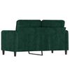 vidaXL 2-Sitzer-Sofa Dunkelgr&uuml;n 120 cm Samt