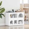 vidaXL Sideboard Wei&szlig; 80,5 x 35 x 59 cm Holzwerkstoff
