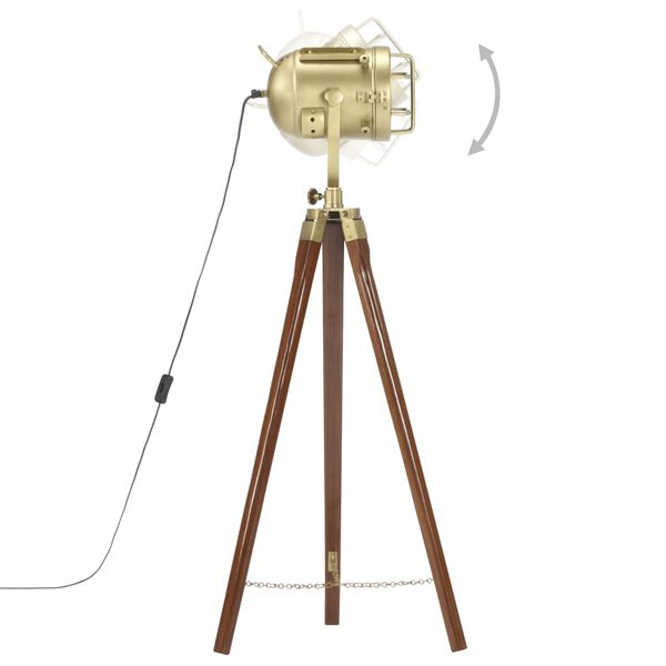 vidaXL Stehleuchte Dreibein Massivholz Mango 97 cm