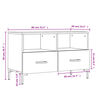 vidaXL TV-Schrank Sonoma-Eiche 80x36x50 cm Holzwerkstoff