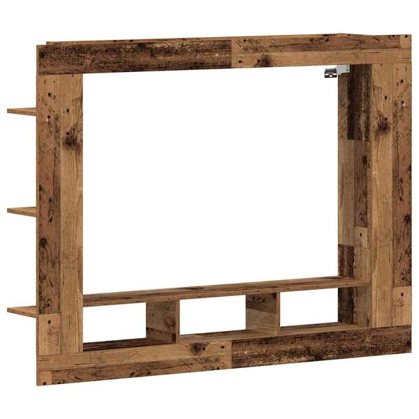 vidaXL TV-Schränk Wandmontiert Altholz 152 x 22 x 113 cm Holzwerkstoff