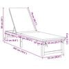 vidaXL Sonnenliege Braun 202 x 53 x 89 cm Massivholz Akazie