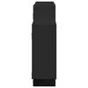 vidaXL Wandregal Schwarz 159x18x65 cm Holzwerkstoff