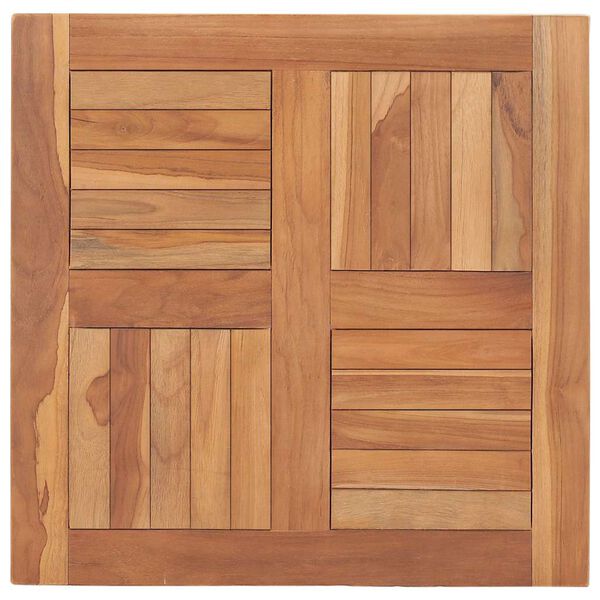 vidaXL Tischplatte Massivholz Teak 60&times;60&times;2,5 cm