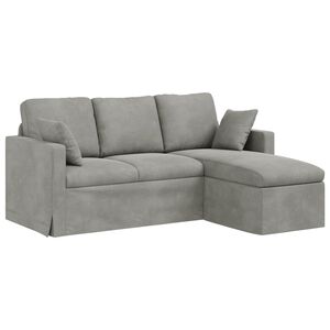 vidaXL Sofa Hellgrau Gesamtabmessungen: 178 x 134 x 80 cm (B x T x H)