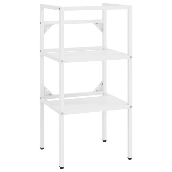 vidaXL Badezimmer Waschtischgestell Weiß 40x38x83 cm Eisen