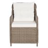 vidaXL 7-tlg. Garten-Essgruppe Poly Rattan Braun