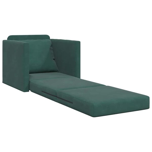 vidaXL Schlafsofa Dunkelgrün 74 x 77 x 81 cm Samt